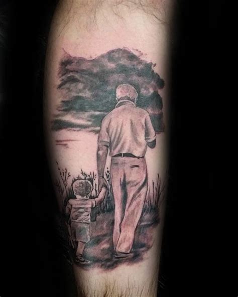 Tatuaggio nonno e nipote